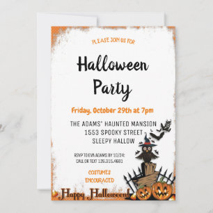Invitación a fiesta Spooktacular Cute Halloween