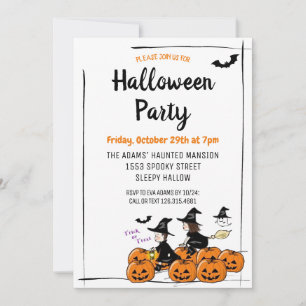 Invitación a fiesta Spooktacular Cute Halloween