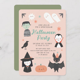Invitación a fiesta Spooktacular Cute Halloween