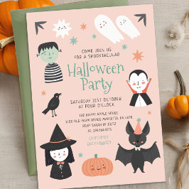 Invitación a fiesta Spooktacular Cute Halloween