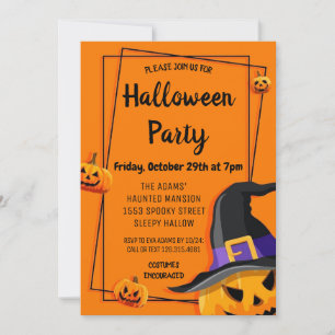 Invitación a fiesta Spooktacular Cute Halloween