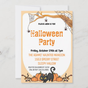 Invitación a fiesta Spooktacular Cute Halloween