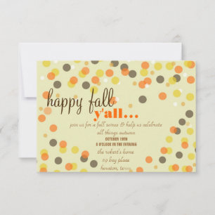 Invitación a fiesta temática de otoño