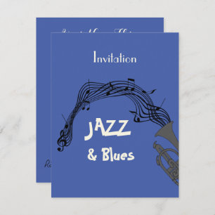 Invitación a fiesta temática Jazz And Blues