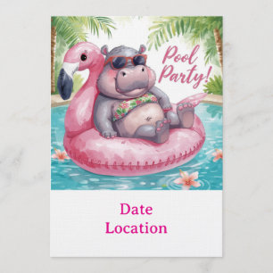 Invitación a Fiesta Tropical en la Piscina - Acuar