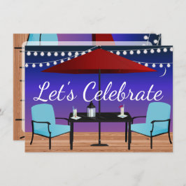 Invitación a fiestas al aire libre