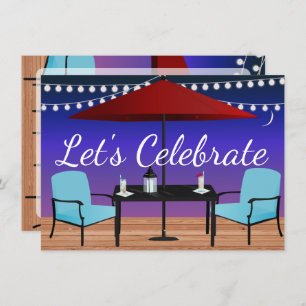 Invitación a fiestas al aire libre