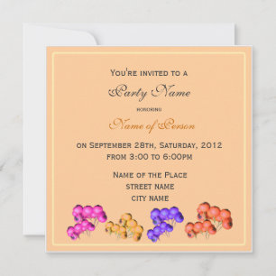 Invitación a fiestas de otoño