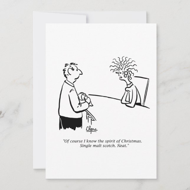 Invitación a fiestas de vacaciones - Espíritu de N (Anverso)