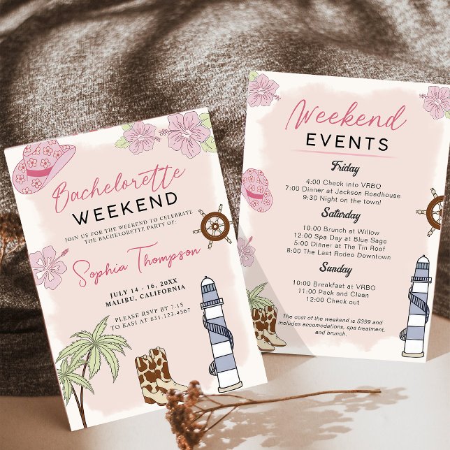 Invitación a fin de semana de Bachelorette de Cowg (Subido por el creador)