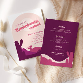 Invitación a fin de semana de Bachelorette Desert
