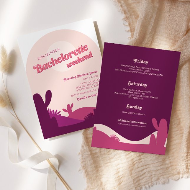 Invitación a fin de semana de Bachelorette Desert  (Subido por el creador)