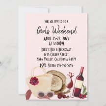 Invitación a fin de semana de Bachelorette Getaway
