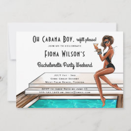 Invitación a fin de semana de fiesta de Bacheloret