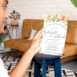 Invitación a fin de semana de squeeze Lemon princi