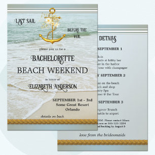 Invitación a fin de semana náutico en la playa de