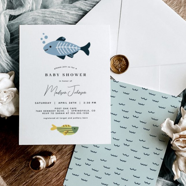 Invitación a Fish Baby Shower (Subido por el creador)