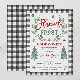 Invitación a Flannel Y Frost Holiday Party