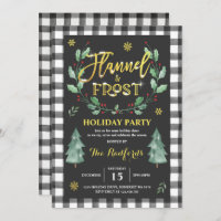 Invitación a Flannel Y Frost Holiday Party