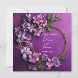 Invitación a Floral Nikkah
