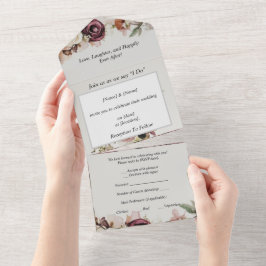 Invitación a Floral Todo en una boda