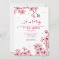 Invitación a florecimiento de primavera
