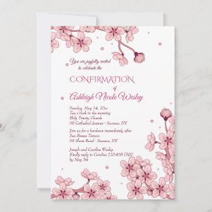 Invitación a florecimiento de primavera