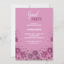 Invitación a flores silvestres púrpura Lilac fresc