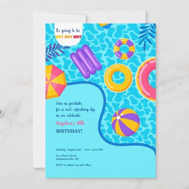 Invitación a flotación de billar (Anverso)