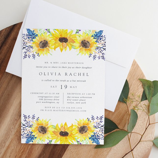 Invitación a Flowerfields Bat Mitzvah (Subido por el creador)