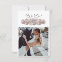 Invitación a foto boda-Sueño rosa Pastel-