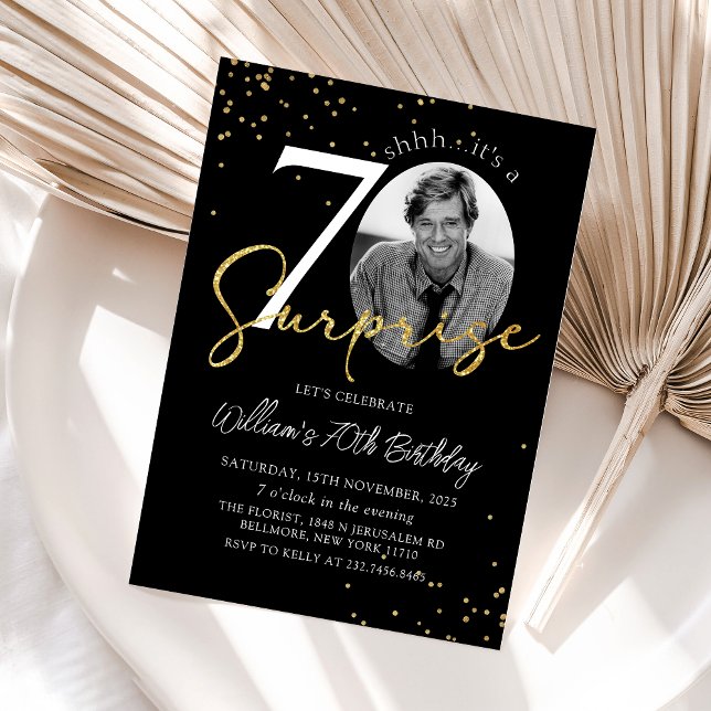 Invitación a foto de 70 años de Black Gold Surpris (Subido por el creador)