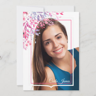 Invitación a foto de confirmación de primavera