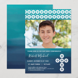 Invitación a foto de confirmación - Tarjeta Person