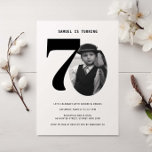 Invitación a foto de cumpleaños 70 de Vintage Plai<br><div class="desc">Esta vintage invitación a la fiesta de cumpleaños número 70 es perfecta para planear un viaje de cumpleaños por el camino de la memoria. Reemplace la foto con una de sus propias fotos de la infancia y personalizar el texto a su gusto. Para otras edades, por favor, compruebe nuestra colección....</div>
