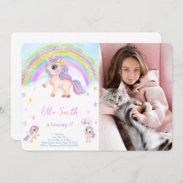 Invitación a foto de cumpleaños de niños de Unicor