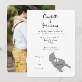 Invitación a foto de destino de Boda Zante