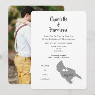 Invitación a foto de destino de Boda Zante