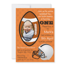 Invitación a foto del primer cumpleaños del garrot