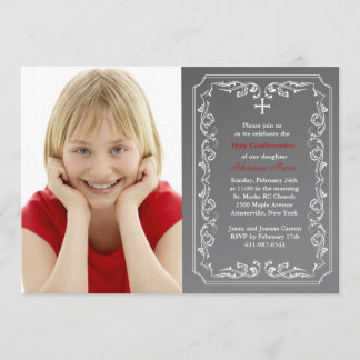 Invitación a foto religiosa en Chalkboard