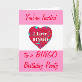 Invitación a fragmentos de bingo