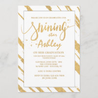 Invitación a franjas brillantes