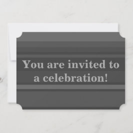 Invitación a franjas de carbón vegetal