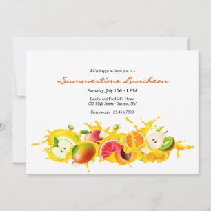 Invitación a fruta en lonchas