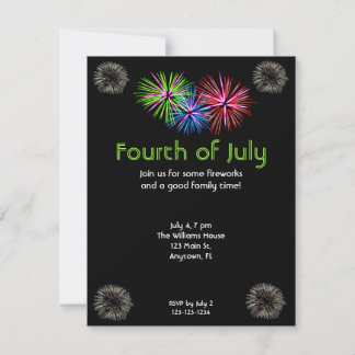Invitación a fuegos artificiales
