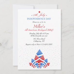 Invitación a Fuegos Artificiales del 4 de Julio