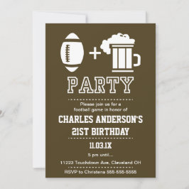 Invitación a Fútbol y Cerveza