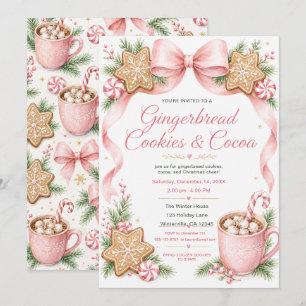 Invitación a Galletas de Jengibre y Cacao