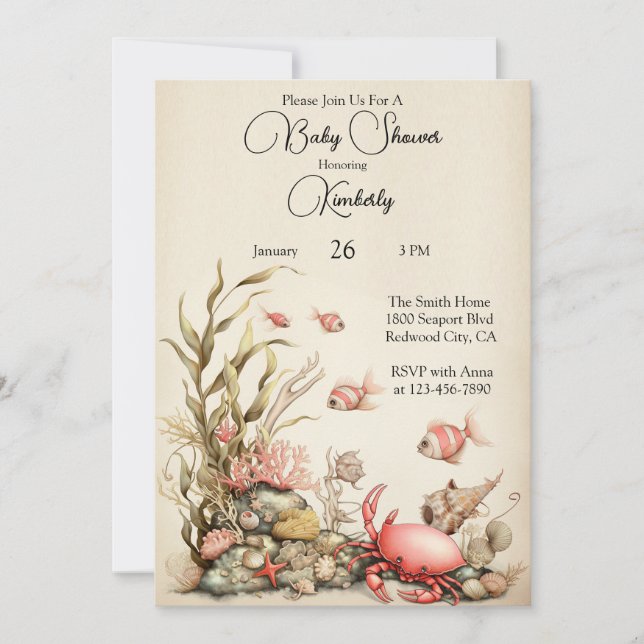 Invitación A Gentle Underwater World (Anverso)