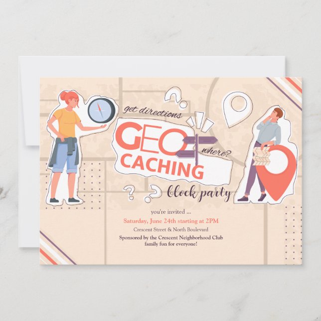 Invitación a Geocaching (Anverso)